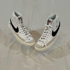 Nike Blazer Mid ‘77 Paint Splatter Gs. Shoes Are Brand New With Box. Shoes Will Be Shipped As Soon As Soon As Payment Is Made. Please Message Me With Any Questions And Check Out My Other Listings! White High-top Sneakers With Paint Splatter, White Paint Splatter Sneakers With Round Toe, White Lace-up Sneakers With Paint Splatter, Nike Casual Sneakers With Paint Splatter, White Custom Sneakers With Paint Splatter For Sports, Casual Custom White Sneakers With Speckled Midsole, Sporty White Custom Sneakers With Paint Splatter, White Custom Paint Splatter Sneakers For Sports, White Sporty Custom Sneakers With Paint Splatter