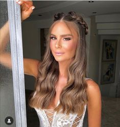 Blonde Hair Looks, Glam Hair, Bridal Hair And Makeup, Shining Star, How To Make Hair, Bridesmaid Hair