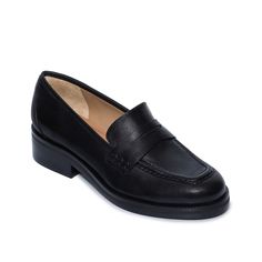 Bernardo-Tabitha Penny Loafer Classic and stylish, the Tabitha penny loafer from Bernardo is here to highlight your favorite ensembles. Crafted from leather, this pair sports a trend-right chunky sole for a bold touch. Classic Slip-on Platform Loafers With Closed Toe, Office Wingtip Platform Loafers, Wingtip Slip-ons With Leather Lining For Work, Brogue Detail Slip-on Loafers For Work, Office Platform Loafers With Brogue Detailing, Office Wingtip Moccasins For Fall, Classic Medium Width Slip-ons For Work, Casual Wingtip Platform Loafers For Work, Classic Leather Flats For Fall