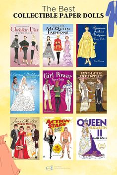 the best collectible paper dolls from queen elizabeth's palace to princess aurora's royal gowns