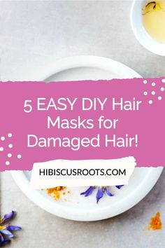 Natural Hair Masks For Damaged Hair, Hair Masks For Damaged Hair, Easy Diy Hair, Natural Hair Recipes, Hair Recipes