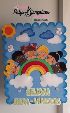 Rainbow Day Decoration Ideas, Kindergarten Graduation Party, Grandparents Day Crafts, File Decoration Ideas, Preschool Arts And Crafts, Preschool Art Activities, Board Decoration, Card Making Crafts