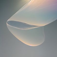 an abstract photograph of the back side of a white object with light coming from it