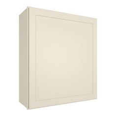 a white wall mounted cabinet with no doors