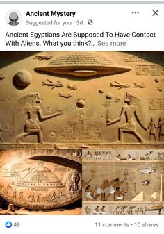 an ancient object is shown on the facebook page, and it appears to have been altered