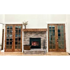 French Knotty Alder 12 Lite Clear Glass Interior Double Door - Krosswood Glass French Doors Interior, Double Wood Front Doors, Dutch Door Interior, Interior Double Door, French Double Doors, Wood French Doors, Fireplace Room, Fiberglass Exterior Doors, Double Doors Interior