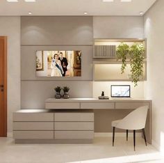 Bedroom Tv And Desk, Study Table Designs For Bedroom, Tv Furniture With Desk, Bedroom Desk Ideas Modern, Tv Stand With Desk, Bedroom Interior With Study Table, Bedroom With Desk Layout Ideas, Bedroom With Study Table Interior Design, Modern Study Table In Bedroom