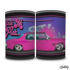 Geltchy | STRIKE ME PINK HQ GTS Beer Stubby Cooler GMH Monaro Aussie Slammed V8 Street Machine Illustrated Car Gift Holden Monaro, Car Artwork, Enjoy Summer, Machine Design