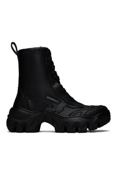 Black Bocacaccio II Boots by Rombaut on Sale Faux Leather Boots, Black Logo, Shoes Shoes, Boot Shoes Women, Patch Logo, Black Boots, Leather Boots, Leather Upper, Shoe Boots