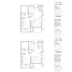 the floor plan for a two bedroom apartment