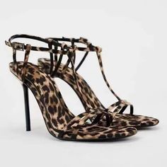 LBSFY - Leopard Print Buckle Strap Women Sandals Hand-made Fashion Show Slingback Women Shoes Stiletto Sexy Round Toe Tacones Para Mujer Bow Fashion, Princess Shoes, Moccasins Shoes, Mary Jane Shoes Womens, Girls Sweet, Vintage Party, Ballet Pumps, Mary Jane Shoes, Platform Shoes