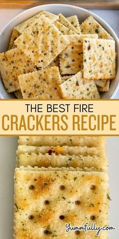 the best fire crackers recipe is made with only three ingredients and it's easy to make