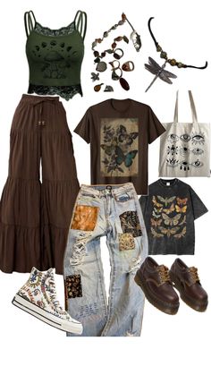 Hippy Grunge Outfits, Grunge Hippie Outfits, Hippie Grunge Outfits, Indie Grunge Outfits, Hippie Boho Outfits, Hippy Grunge, Hippie Grunge, Grunge Hippie, Mood Clothes