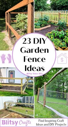 garden fence ideas that are easy to make and great for backyards, gardens, or even in the back yard