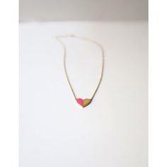 This is part of Chairish’s Fine Jewelry assortment.  A beautiful Italian 14-karat gold and enamel (bright pink and yellow) heart necklace. Colors are reminiscent of the Italian summer spirit beach coast. Beautiful as a standalone necklace or stack with other necklaces. Necklace has two-length options (16" and 16.5"), please see second to last close-up image. Marked 14-karat on back of heart as shown in last image. Also marked on chain clasp '585', which is an Italian jewelry mark. Very good cond Multicolor 14k Gold Necklace Gift, Fine Jewelry Pink Heart Charm, Pink Minimalist Necklace With Delicate Chain, Minimalist Pink Necklace With Adjustable Chain, Pink Double Heart Jewelry Gift For Her, Pink Necklace With Adjustable Chain For Her, Minimalist Pink Pendant Necklace, Handmade Pink 14k Gold Jewelry, Handmade 14k Gold Pink Jewelry