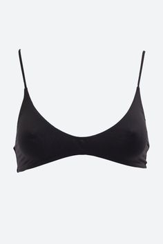 MAI's sleek and sexy take on an everyday essential. Seamless and free of clasps, this bralette is what you'll grab first every single morning. Seamless Double layered fabric Intimates that can double as swimwear - some lighter colors may be more sheer than others, especially when wet Soft/forgiving fabric accommodates a wide range of sizes 80% Nylon 20% Spandex Order your regular size Handmade in Bali, Indonesia Care Hand wash cold, dry in shade only Avoid rough surfaces, lotions, sunscreens, an Seamless Sports Bra For Everyday Summer Wear, Everyday Summer Triangle Top Bra, Summer Everyday Bra, Summer Low-cut Bra With Built-in Support, Stretch Bra With Built-in Support For Poolside, Summer Light Support Bra, Low-cut Black Seamless Crop Top, Seamless Everyday Bra For Summer, Everyday Solid Color Summer Swimwear