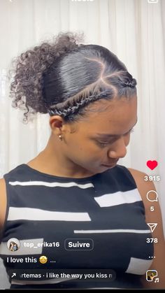 Braided Hair Natural Hair, French Braided Hairstyles For Black Hair, Updo Hairstyles Athletic, Cute Braided Natural Hairstyles, Beginner Cornrow Styles, Hair Styles Natural Hair Black 4c, 2 Braids Natural Hair Protective Styles, After Wash Hairstyles, 4c Natural Hair Cornrow Styles