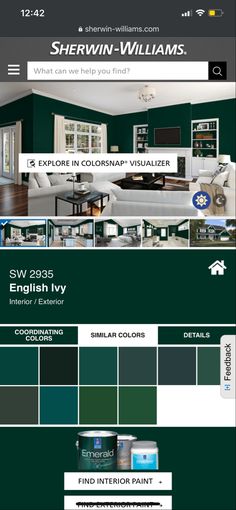 the interior paint color scheme for shelving - williams's green and white living room