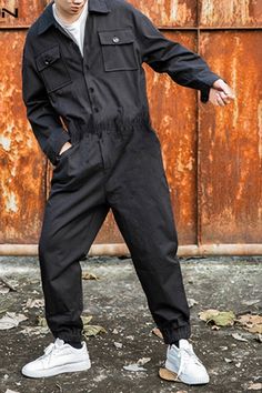 Jumpsuit Outfit Men, Coverall Outfit, Cargo Overalls, Punk Style Men, Romper Men, Outfit Reference, Men Jumpsuit, Overalls Men, Pants Streetwear