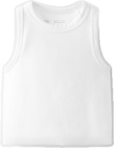 Casual Zara Tank Top, Plain Cotton Sleeveless Tank Top, Zara Tank Top Vest, Sleeveless Cotton Tops By Zara, Casual Zara Cotton Tank Top, Casual Cotton Vest By Zara, White Tank Top From Zara, Zara White Fitted Top, Casual Cotton Zara Vest