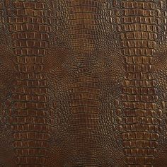 an alligator skin pattern is shown in brown