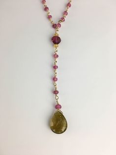 Water Melon Tourmaline 14k goldfill lariat Necklace Blue Diamond Jewelry, Citrine Jewelry, Chocolate Diamonds, Citrine Earrings, Diamond Choker, Moonstone Bracelet, Peach Moonstone, Birthstone Gifts, Brown Diamond