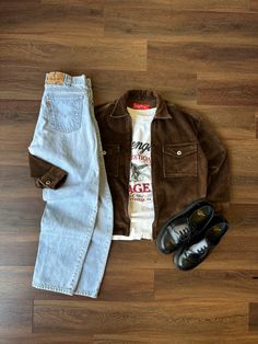 Men Clothing Styles Casual, Different Men Styles Outfit, Vintage Ootd Inspiration, Vintage Shoes Outfit Casual, Mens Vintage Fall Outfits, Vintage Men’s Outfits, Vintage Outfit Ideas Men, Vintage Men’s Style, Vintage Clothes For Men