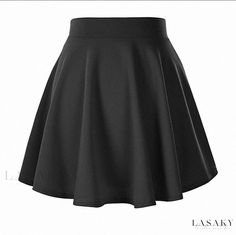 Lasaky - Essential A-line Short Skirt for Casual and Skateboard Enthusiasts Skirt Diy, Time Clothes, Mini Skater Skirt, Skirt Tutorial, High Waisted Pleated Skirt, Diy Skirt, A Line Mini Skirt, Looks Black, Elegant Skirt