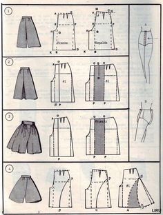 the instructions for how to sew an apron on a mannequin, including pants and skirts