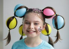 Whacky Hair Day, Diy Karneval, Crazy Hair For Kids, Easter Hairstyles For Women, Wacky Hair Days, Crazy Hats, Crazy Hair Day, Wacky Hair, Crazy Hair Day At School