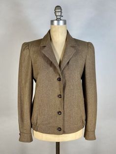 Vintage 1980's GOBLINCORE English countryside style brown tweed jacket sz. M/L  | eBay Brown Single Breasted Tweed Jacket For Office, Brown Single-breasted Tweed Jacket For Office, Brown Tweed Jacket For Office, Brown Long Sleeve Tweed Jacket, Brown Long Sleeve Tweed Jacket With Buttons, Brown Single-breasted Tweed Jacket For Spring, Brown Long Sleeve Tweed Jacket With Button Closure, Fitted Brown Sport Coat For Spring, Brown Tweed Jacket With Pockets For Office