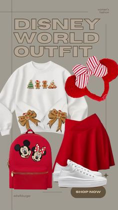 Mickey and Minnie Mouse Gingerbread Christmas outfit for Disney World Mickey’s Very Merry Christmas Party and Jollywood Nights   Follow my shop @shelbburger on the @shop.LTK app to shop this post and get my exclusive app-only content!  #liketkit #LTKTravel #LTKHoliday #LTKFamily @shop.ltk https://liketk.it/4Xw8O Christmas In Disney World Outfits, January Disney Outfits, Disney Outfit Christmas, Disney December Outfits, Disney In February, Outfit For Disney World, Jollywood Nights