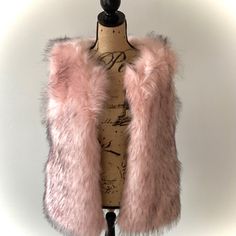 Brand New With Tags, Shaci Faux Fur Vest, Silky Soft, Versatile Casual Wear Or Upscale Out To Dinner Wear. - Size S - Color Soft Bubblegum Pink Faux Fur With Black Tips - Interior Lined With Satin Like Fabric, Soft Pink Color - Comes With 4 Hook Closures To Keep You Extra Warm - Exterior Has Lined Pockets Chic Pink Fur Coat For Spring, Chic Pink Spring Fur Coat, Fitted Pink Fur Coat For Fall, Chic Pink Fur Coat For Fall, Trendy Pink Faux Fur Coat, Trendy Pink Fur Coat For Fall, Chic Pink Faux Fur Coat, Pink Faux Fur Outerwear For Fall, Trendy Pink Outerwear With Faux Fur Lining