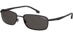 Carrera Men's Polarized Matte Black Retangle Sunglasses - CA Frame Size Guide Product Description Carrera Men's Polarized Matte Black Rectangle Sunglasses - CA8043S-0003-M9 This model by Carrera offers men a rectangle style frame made from metal in a matte black finish. Features include self-adjusting nose pads and rubberized temple tips. Fitted with grey polarized lenses that minimize glare and provide 100% UV. Finished with branding at temples and on the upper left lens.  Guaranteed brand new Black Rectangular Sunglasses With Metal Frame, Black Rectangle Sunglasses, Sunglasses Packaging, Womens Eyewear Frames, Oakley Holbrook, Carrera Sunglasses, New Wayfarer, Uv Sunglasses, Black Rectangle