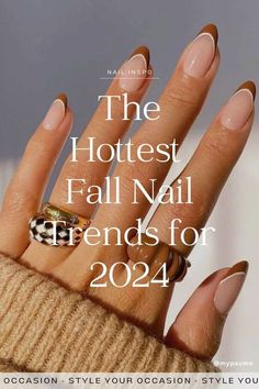 Every #Fall brings its share of must-have #NailDesigns that take over salons, DIY manicures, and social media. But which popular #Fallnaildesigns will stand out this year? To stay on trend, we turned to experts at Olive & June and Sally Hansen for their top picks. They’ve seen it all, from cozy autumn shades to chic designs that are a seasonal favorite every year. #nails #fallnails #winternails #manicure #minimalist Fall Nails Designs 2024, Autumn Nails 2024 Trend, Nail Design Fall 2024, Nail For Brown Skin, Short Autumn Nails 2024 Trends, Autumn Manicure 2024, Nail Autumn Design, Nail Color Fall 2024, Fall Tip Nails