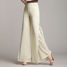 Draped Pants, Drape Pants, Black Drapes, Chic Blouses, Chiffon Material, Loose Pants, Type Of Pants, Flowy Tops, Pants Color