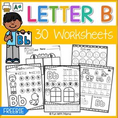 the letter b worksheets for children to practice their handwriting and writing skills with