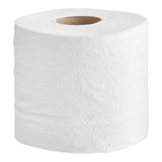 a roll of toilet paper on a white background