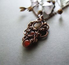 Necklace Tutorial, Wire Wrapping Pendant Tutorial, DIY, Bohemian Necklace, Jewelry Tutorial Diy Bohemian, Fall Necklace, Autumn Jewelry, Silver Circle Earrings, Wire Wrapping Tutorial, Wire Wrapped Jewelry Tutorials, Bijoux Fil Aluminium, Autumn Necklace, Wire Wrap Jewelry