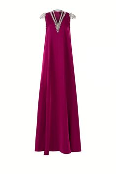 Caroline Trapezoid V-Neck Silk Floor Length Dress - MEAN BLVD Silk Floor Length Dress, Straight Gown, Character Clothing, Knitwear Outfit, Happy Clothes, Floor Length Dress, Straight Dress, Dresses By Length, Floor Length Dresses