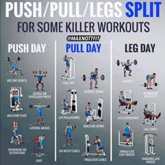 the push / pull / legs split for some killer workouts and pull - day