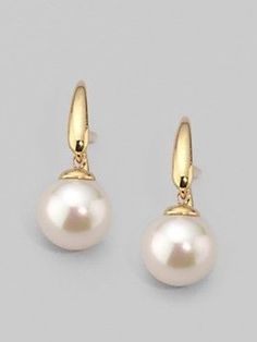 Comfort Things, Perfect Pearls, Ear Piece, White Pearl Earrings, Prom Earrings, Jewelry Logo, Gold Jewelry Sets, Gold Earrings Designs, Ear Rings