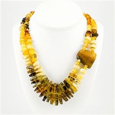 Luxury Handmade Amber Necklace, Collectible Amber Necklace With Natural Stones, Luxury Amber Jewelry Collectible, Luxury Amber Jewelry For Collectors, Multi Strand Necklaces, Artistic Necklace, Handmade Ceramic Jewelry, Amber Bead Necklace, Gdansk Poland