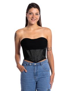 Get prepped for a flirty night out in our black satin with chiffon draped cowl neck corset top. 💋 Wear this cute top alone or layer it with your favorite jacket or cardigan. Crafted from a silky woven fabric, this corset inspired top is complete with lace-up back detail, a cowl neckline, and a cropped fit with a curved hem. Finished with boning and removable, adjustable straps. Zipper closure on the side of the back. This top has slightly adjustable sizing due to the corset-style lacing in the