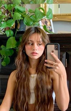 Medium Hair With Wispy Curtain Bangs, Wispy Long Layered Haircut, Very Whispy Front Bangs, Side Wispy Bangs Long Hair, Brunette Hair Wispy Bangs, Wispy Bangs Brunette Long Hair, Wispy Bangs 90s Hair, Bangs Ideas For Wavy Hair, Wispy Fringe Bangs With Layers