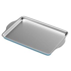 an empty baking pan on a white background