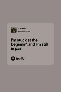 spinnin- madison beer Pretty Songs, Lyric Quotes, Disney Love