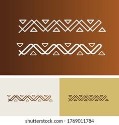 a set of four different colored lines on brown, white and beige background with the same color