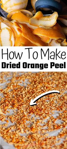 how to make dried orange peels in the microwave and then use them as an appetizer