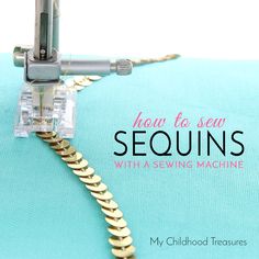 how to sew sequins with a sewing machine